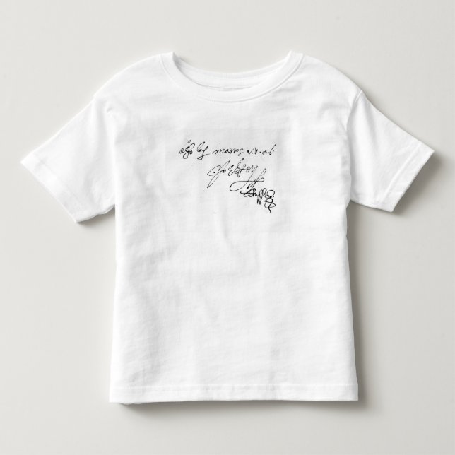 Camiseta De Bebé Firma de Lady Jane Gray (Anverso)