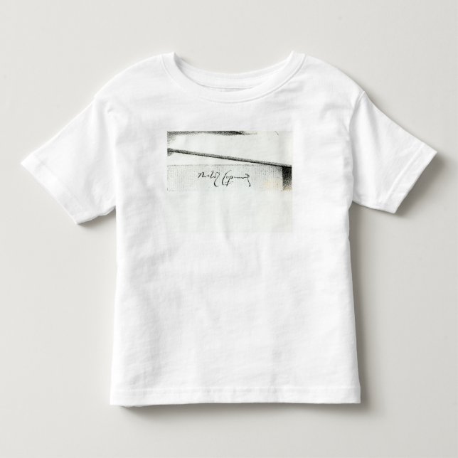 Camiseta De Bebé Firma de Nicolás Copérnico (Anverso)