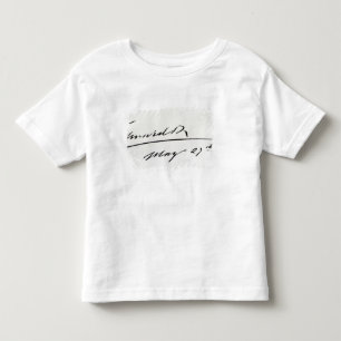 Camiseta De Bebé Firma de rey Edward VII, el 29 de mayo de 1906