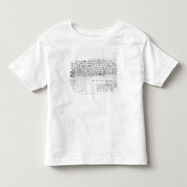 Camiseta De Bebé Firma de William Shakespeare, 1616 (Anverso)