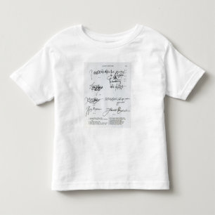 Camiseta De Bebé Firmas del escocés décimo quinto y del siglo XVI