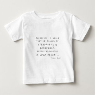 Camiseta De Bebé firme inamovible mosiah escritura lds