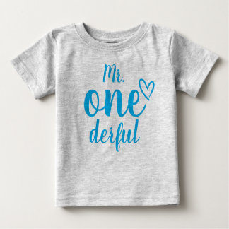 Camiseta De Bebé First Birthday de Sr. Onederful Baby's