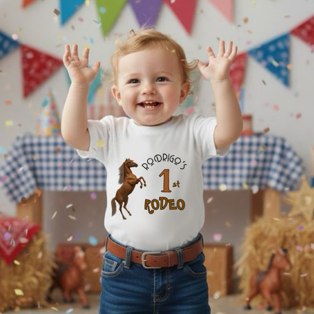 Camiseta De Bebé First Rodeo (Subido por el creador)