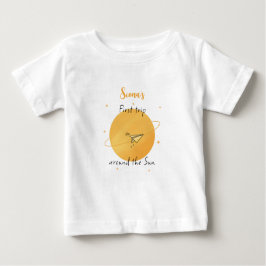 Camiseta De Bebé First Trip Around The Sun Paper Airplane Birthday
