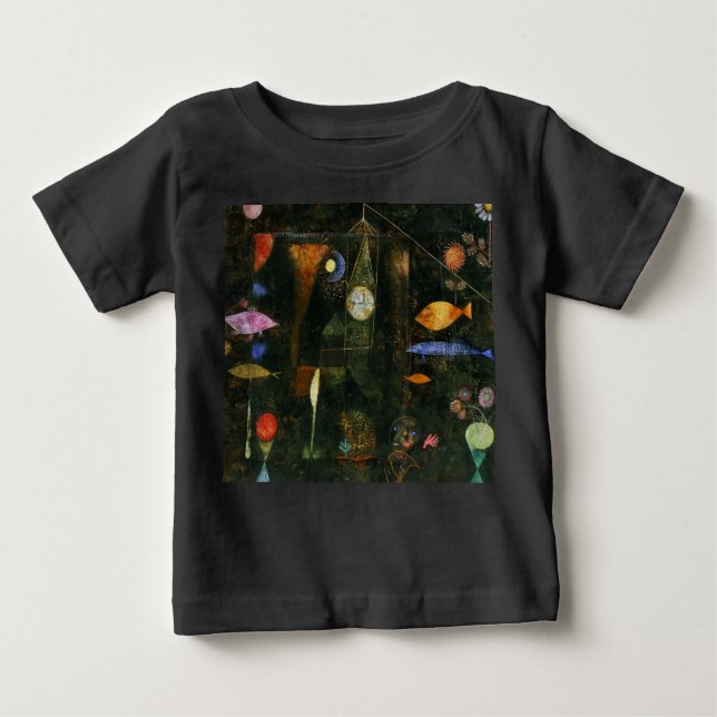 Camiseta De Bebé Fish Magic, 1925 por Paul Klee (Anverso)