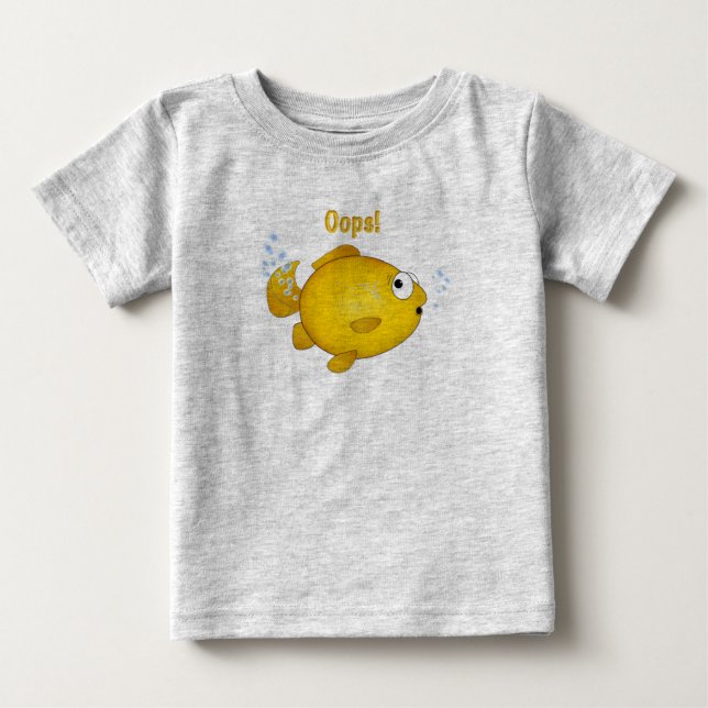 Camiseta De Bebé ¡Fish Oops! (Anverso)
