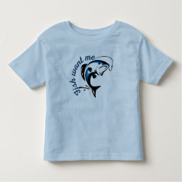 Camiseta De Bebé Fish Want Me