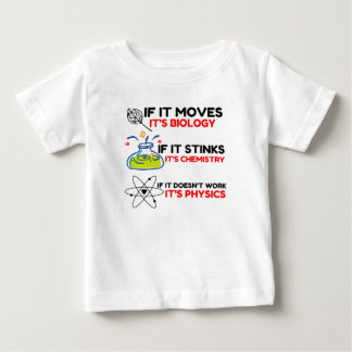 Camiseta De Bebé FÍSICA DE LA QUÍMICA DE LA BIOLOGÍA DE LA Ciencia