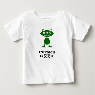 Camiseta De Bebé Física de ojos triples verde geek