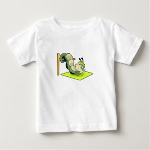 Camiseta De Bebé Fitness de entrenamiento del ABS en la oruga trase
