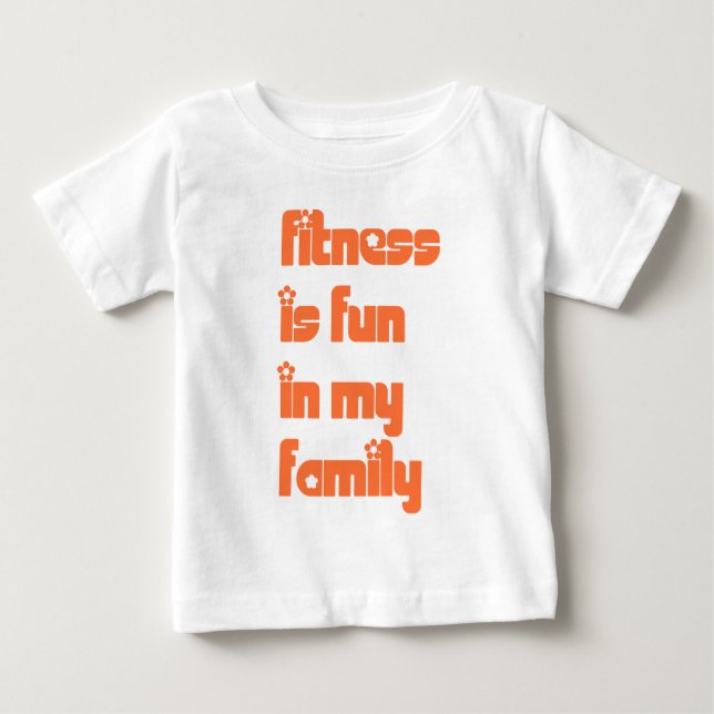 Camiseta De Bebé Fitness is fun - baby sizes (Anverso)