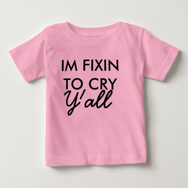 Camiseta De Bebé Fixin to Cry Tutu bodysuit (Anverso)