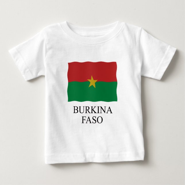 Camiseta De Bebé Flag Burkina Faso (Anverso)