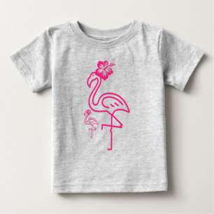 Camiseta De Bebé Flamenco Femenino de Verano Lindo