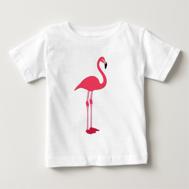 Camiseta De Bebé Flamenco Rosa (Anverso)