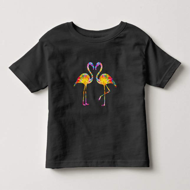 CAMISETA DE BEBÉ FLAMENCO TIE DYE (Anverso)
