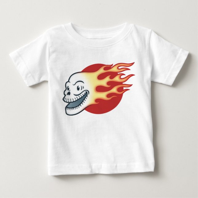 Camiseta De Bebé Flameskull - retro (Anverso)