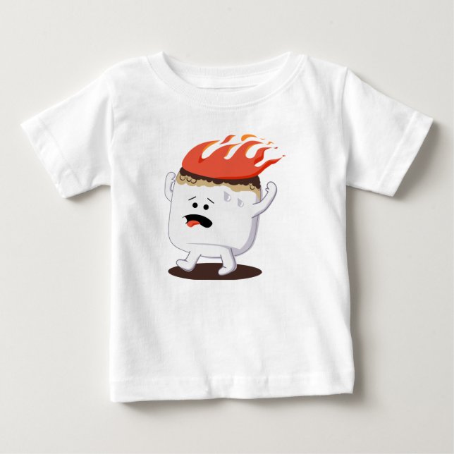 Camiseta De Bebé Flaming Marshmallow (Anverso)