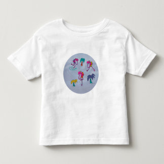 Camiseta De Bebé Flamingo Beach Toddler T Shirt