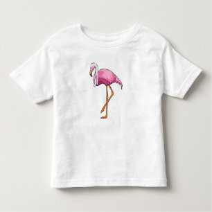 Camiseta De Bebé Flamingo como novia con velo
