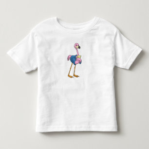 Camiseta De Bebé Flamingo como secretario con Notepad