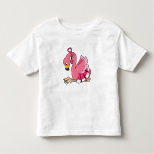 Camiseta De Bebé Flamingo con cinta