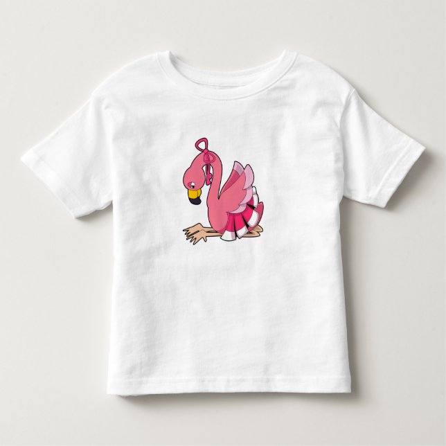 Camiseta De Bebé Flamingo con cinta (Anverso)