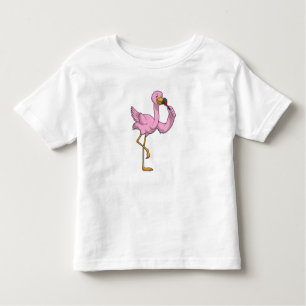 Camiseta De Bebé Flamingo con lápiz labial