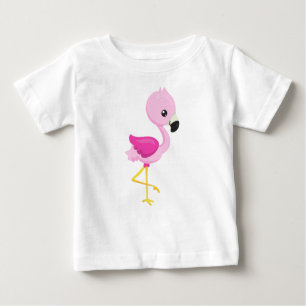 Camiseta De Bebé Flamingo Cute, Flamingo Infantil, Flamingo Rosa, A