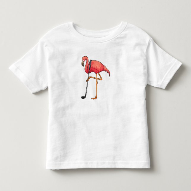 Camiseta De Bebé Flamingo en el club de golf (Anverso)