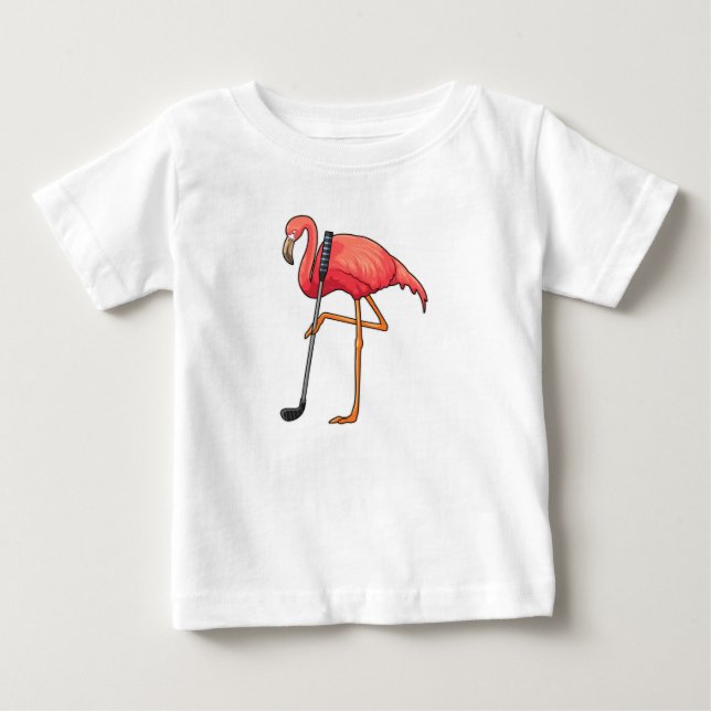 Camiseta De Bebé Flamingo en el club de golf (Anverso)