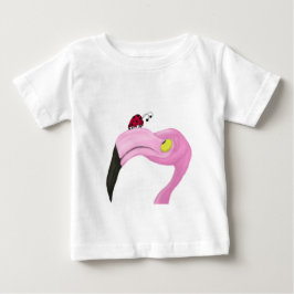 Camiseta De Bebé Flamingo rosa bonito