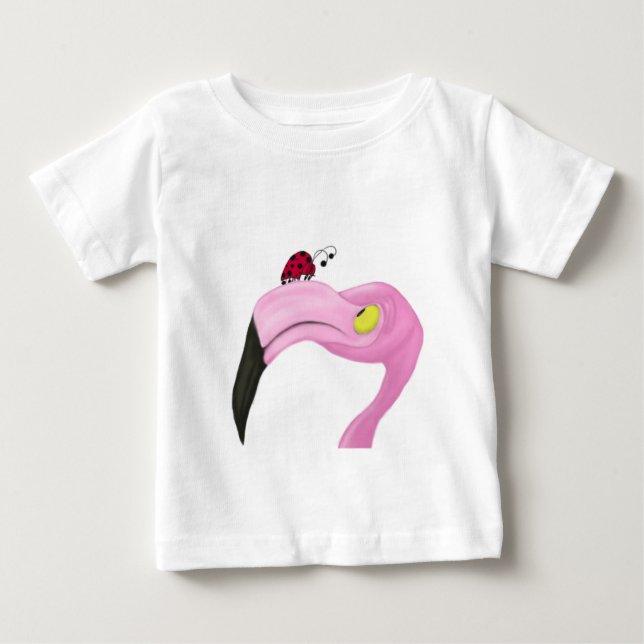 Camiseta De Bebé Flamingo rosa bonito (Anverso)