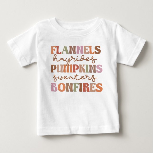 Camiseta De Bebé Flandes Pumpkins Bonus (Anverso)