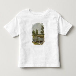 Camiseta De Bebé Flatford Lock, 1810-11 (aceite sobre papel sobre l