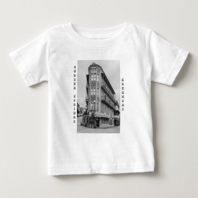 Camiseta De Bebé Flatiron Flats Eureka Grayscale Baby T shirt (Anverso)
