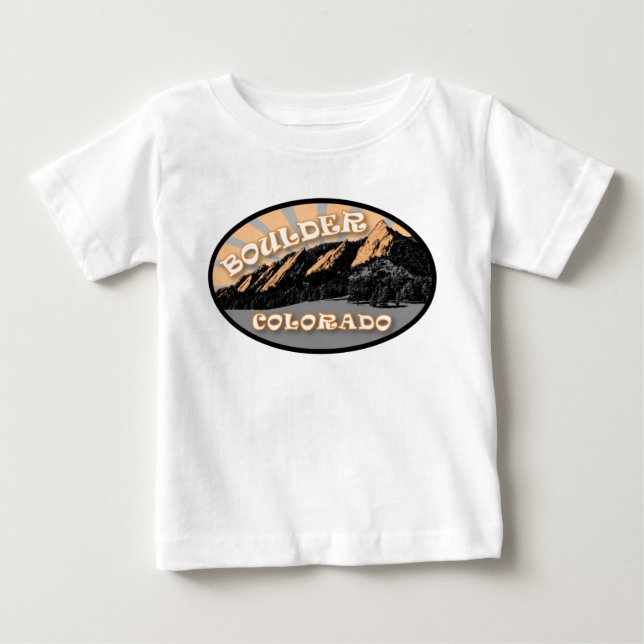 Camiseta De Bebé Flatirons, Parque Chautauqua, Boulder Colorado (Anverso)