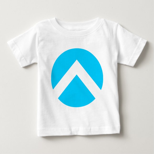 Camiseta De Bebé Flecha circular de chevron (Anverso)