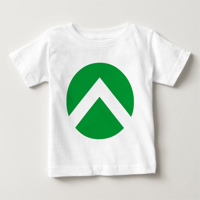 Camiseta De Bebé Flecha circular de chevron (Anverso)