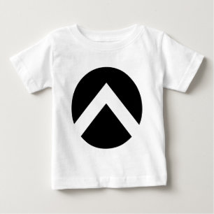Camiseta De Bebé Flecha circular de chevron