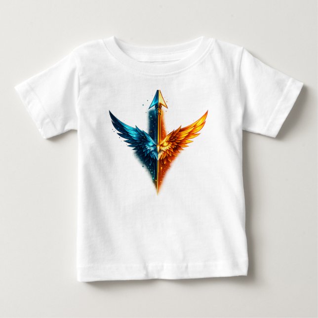 Camiseta De Bebé Flecha de Águila – Diseño Poderoso de Libertad y F (Anverso)