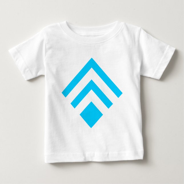 Camiseta De Bebé Flecha geométrica 02 - Azul cielo (Anverso)