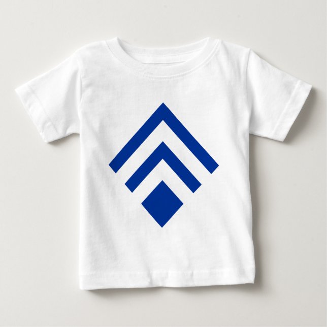 Camiseta De Bebé Flecha geométrica 02 - Azul marino (Anverso)