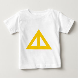 Camiseta De Bebé Flecha triangular dividida