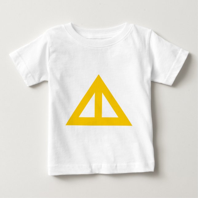 Camiseta De Bebé Flecha triangular dividida (Anverso)