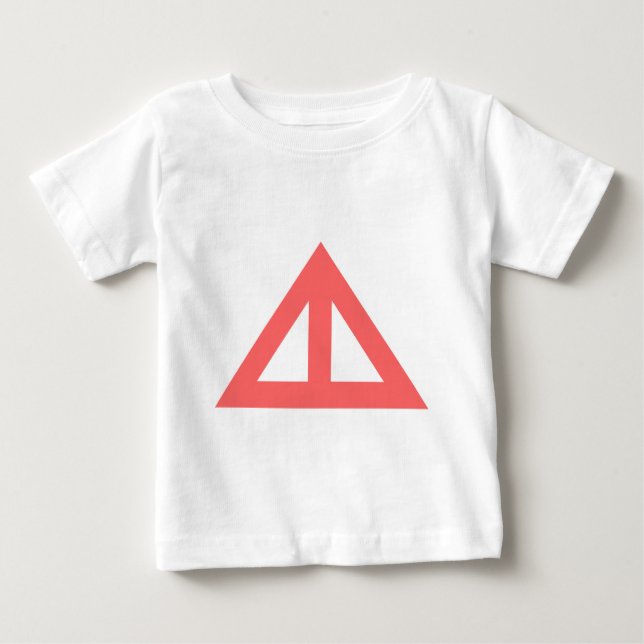 Camiseta De Bebé Flecha triangular dividida (Anverso)