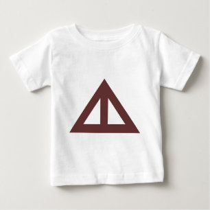 Camiseta De Bebé Flecha triangular dividida
