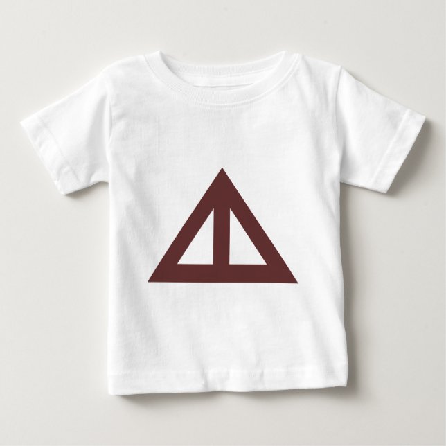 Camiseta De Bebé Flecha triangular dividida (Anverso)