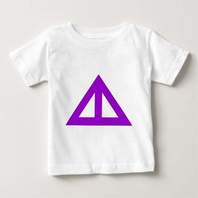 Camiseta De Bebé Flecha triangular dividida (Anverso)